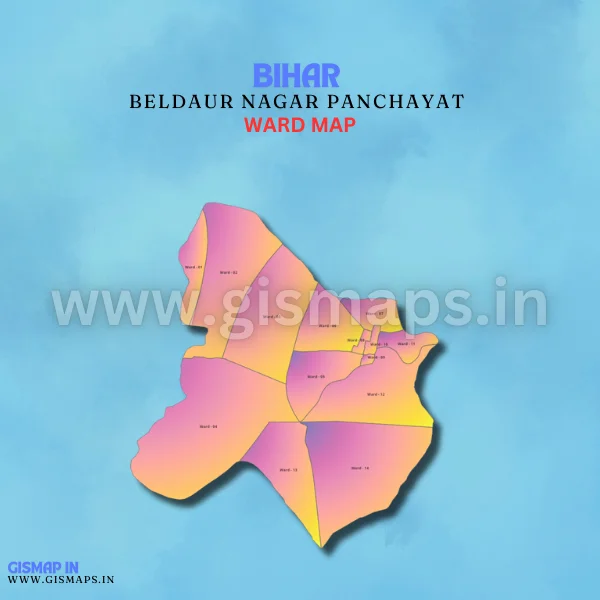 Beldaur Nagar Panchayat Ward Map